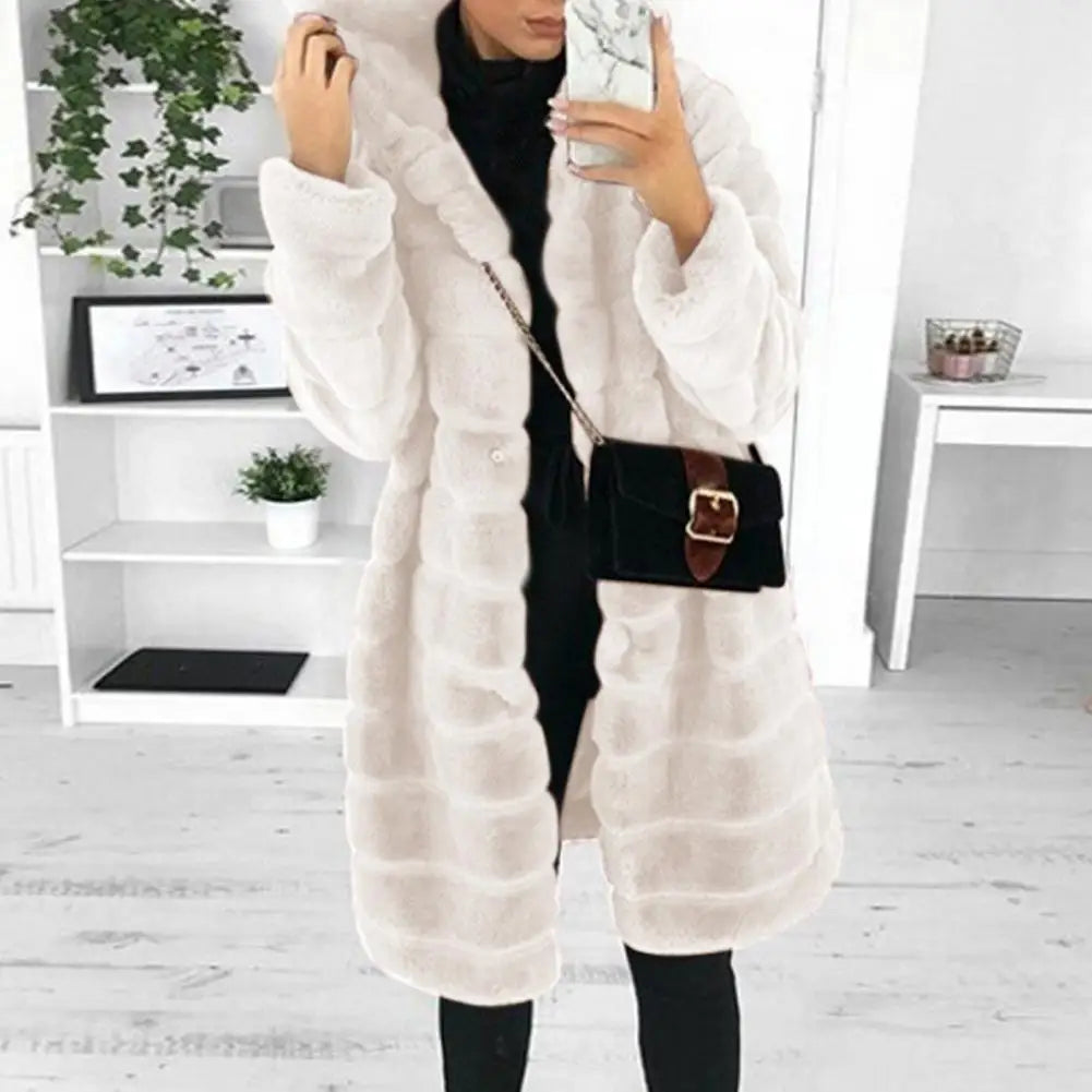 Winter Outwear Keep Warm Women Coat Long Sleeves Fabulous Trendy Design Women Jackets for Dating