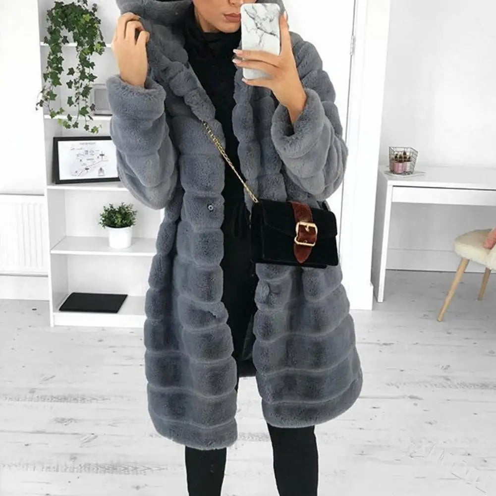 Winter Outwear Keep Warm Women Coat Long Sleeves Fabulous Trendy Design Women Jackets for Dating