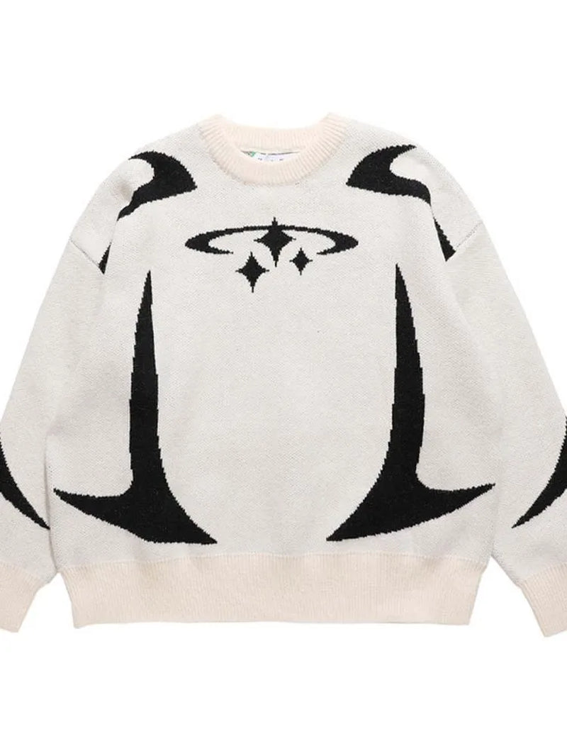 Oversized Sweaters Women Knitwear Y2K Graphic Sweaters Winter Harajuku Pullover Unisex Aesthetic Clothes for Teens