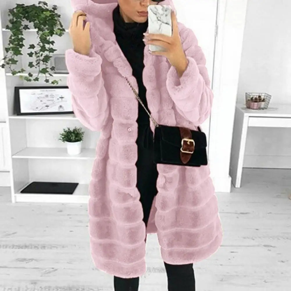 Winter Outwear Keep Warm Women Coat Long Sleeves Fabulous Trendy Design Women Jackets for Dating