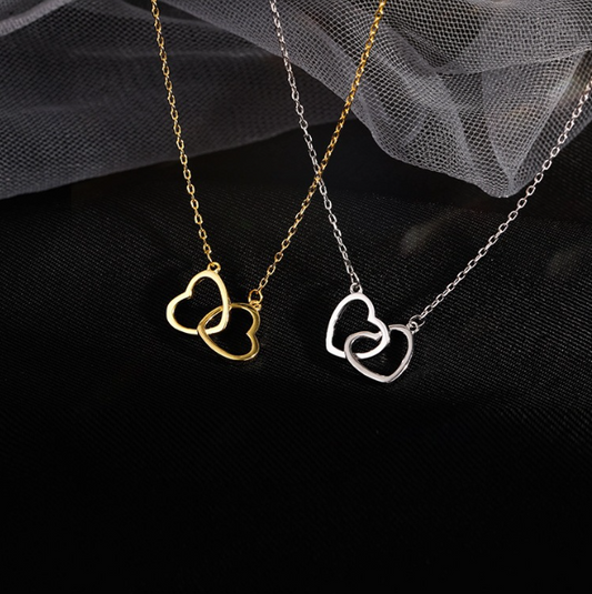 Sofie - Double Heart Ketting