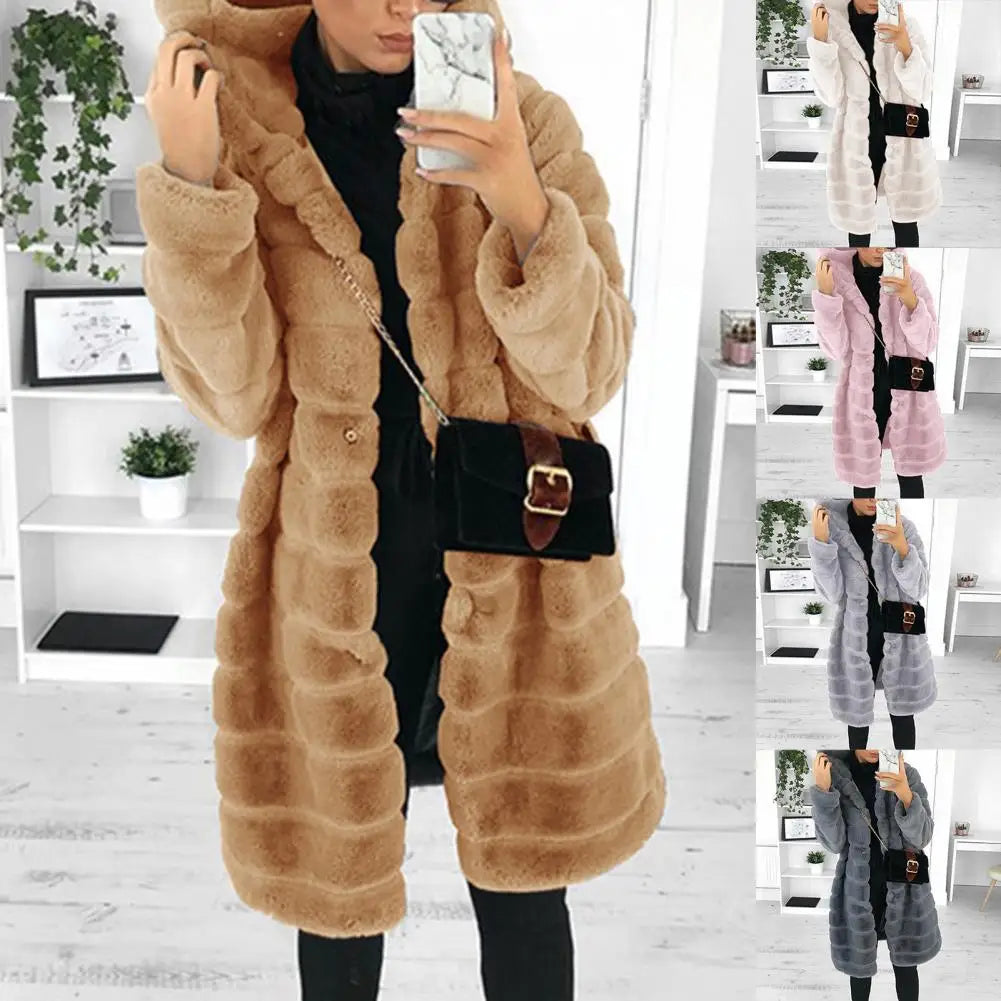 Winter Outwear Keep Warm Women Coat Long Sleeves Fabulous Trendy Design Women Jackets for Dating